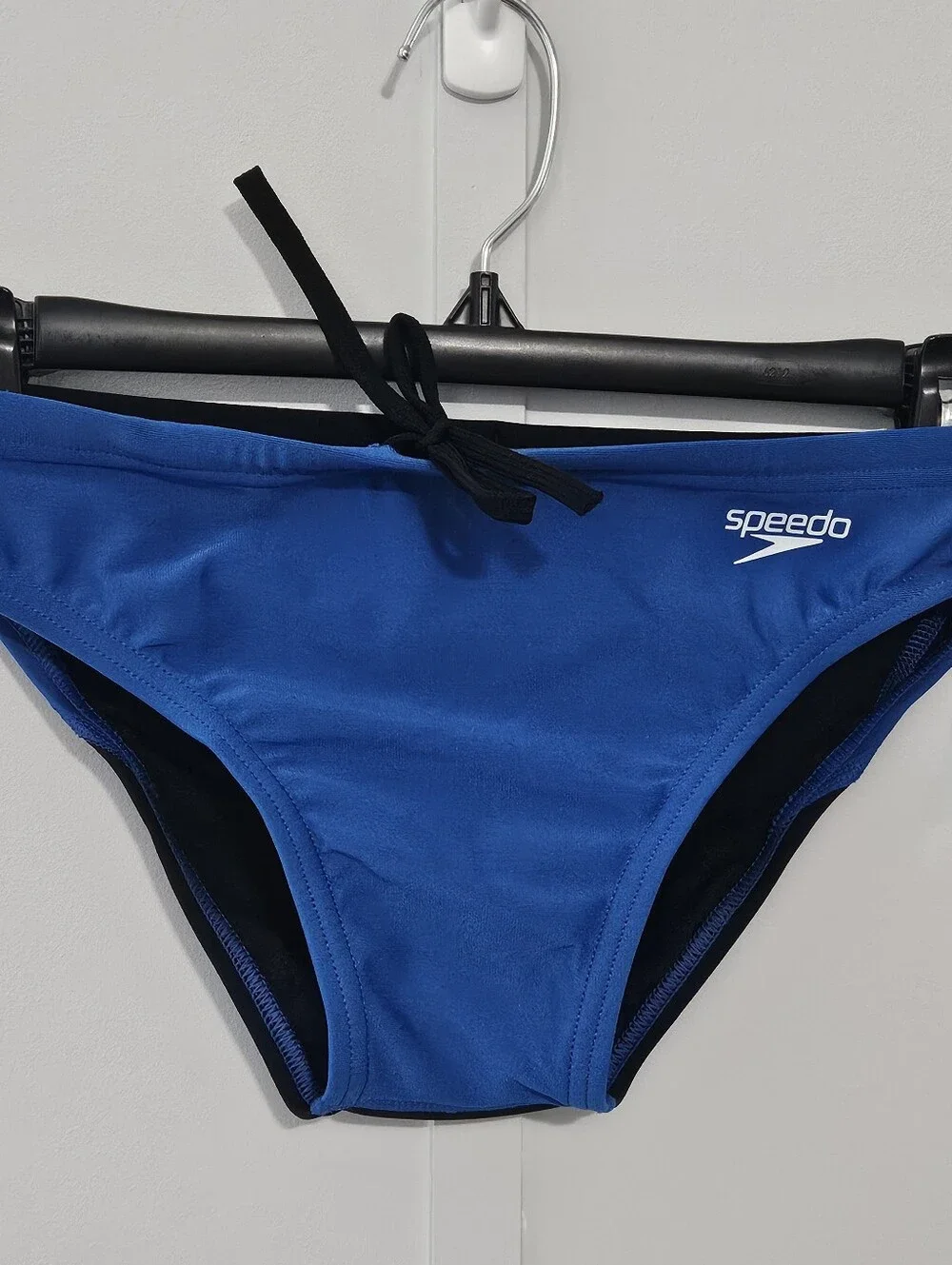 Speedo Endurance Size 28 Boys Mens Royal Blue Swim Trunks with Elastic Drawstrin
